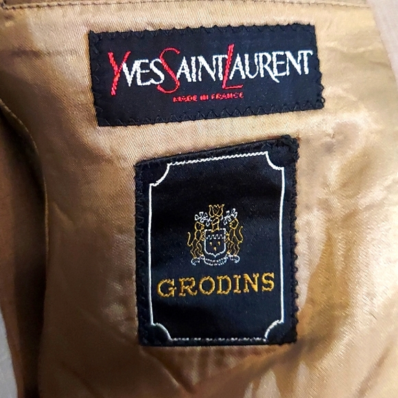 YSL three piece suit in tan w/ light pin stripes - Picture 6 of 15